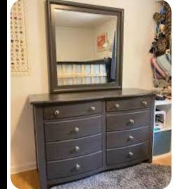 Dresser and mirror
