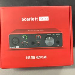 Scarlett Solo 3rd Generation Audio Interface 
