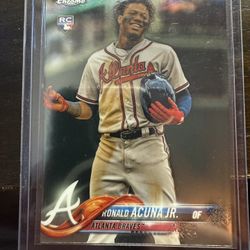 Ronald Acuna Jr Topps Chrome Rookie Card