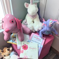 Stuffed Animals And Books