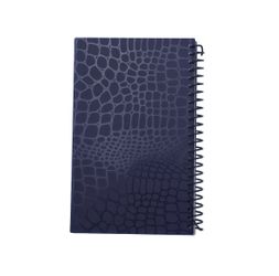 Pen+Gear Contact Book, Etched Poly Cover, Dark Navy Color, 128 Pages, 5.31  in x 8 in