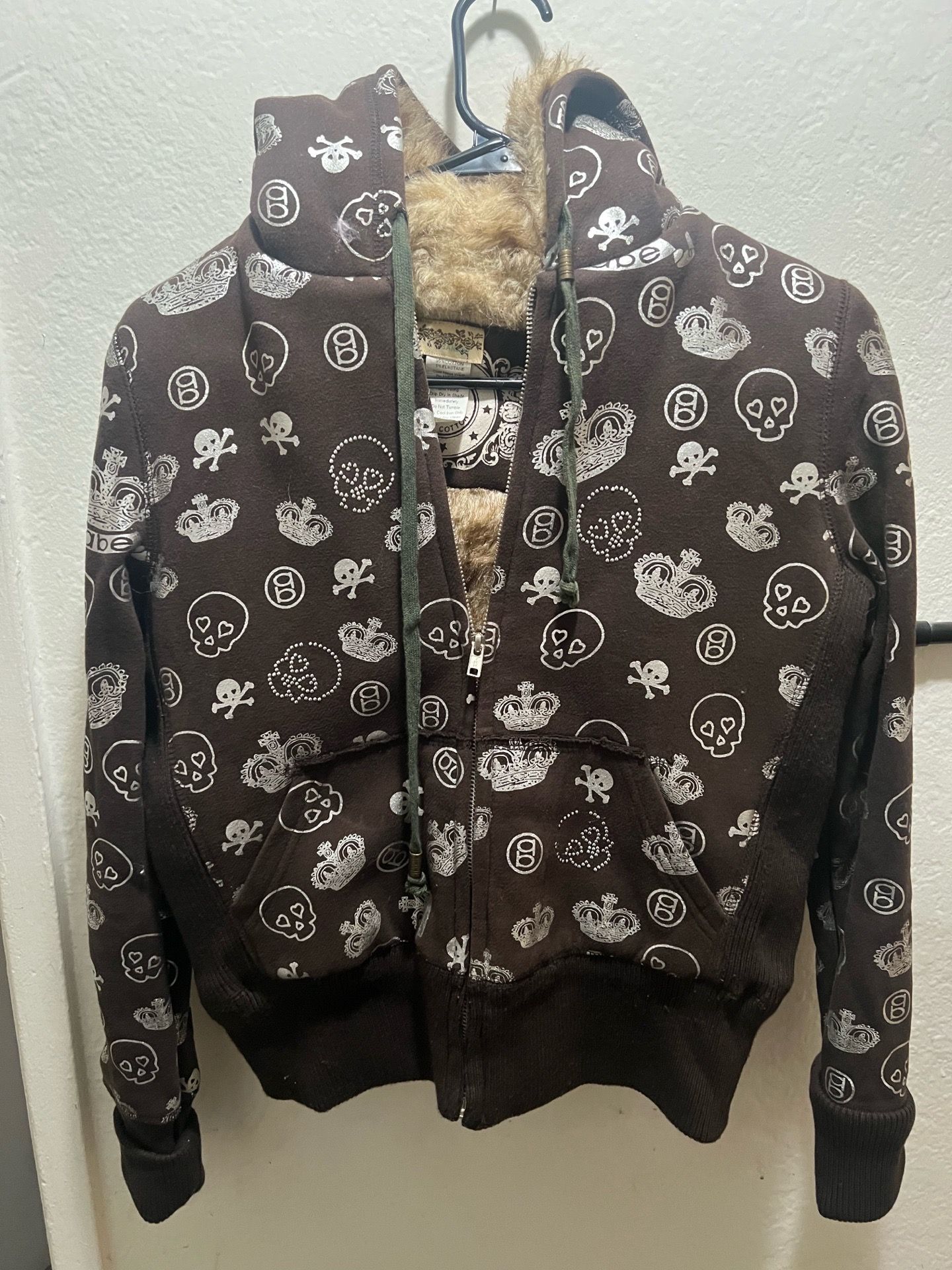 Y2K women’s jacket brown size medium