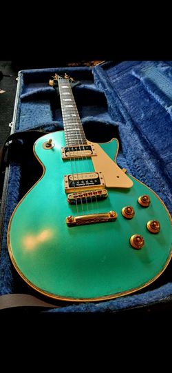 Greco eg 70 custom les paul metallic green