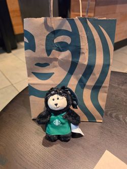 Starbucks Bear Barista Keychain