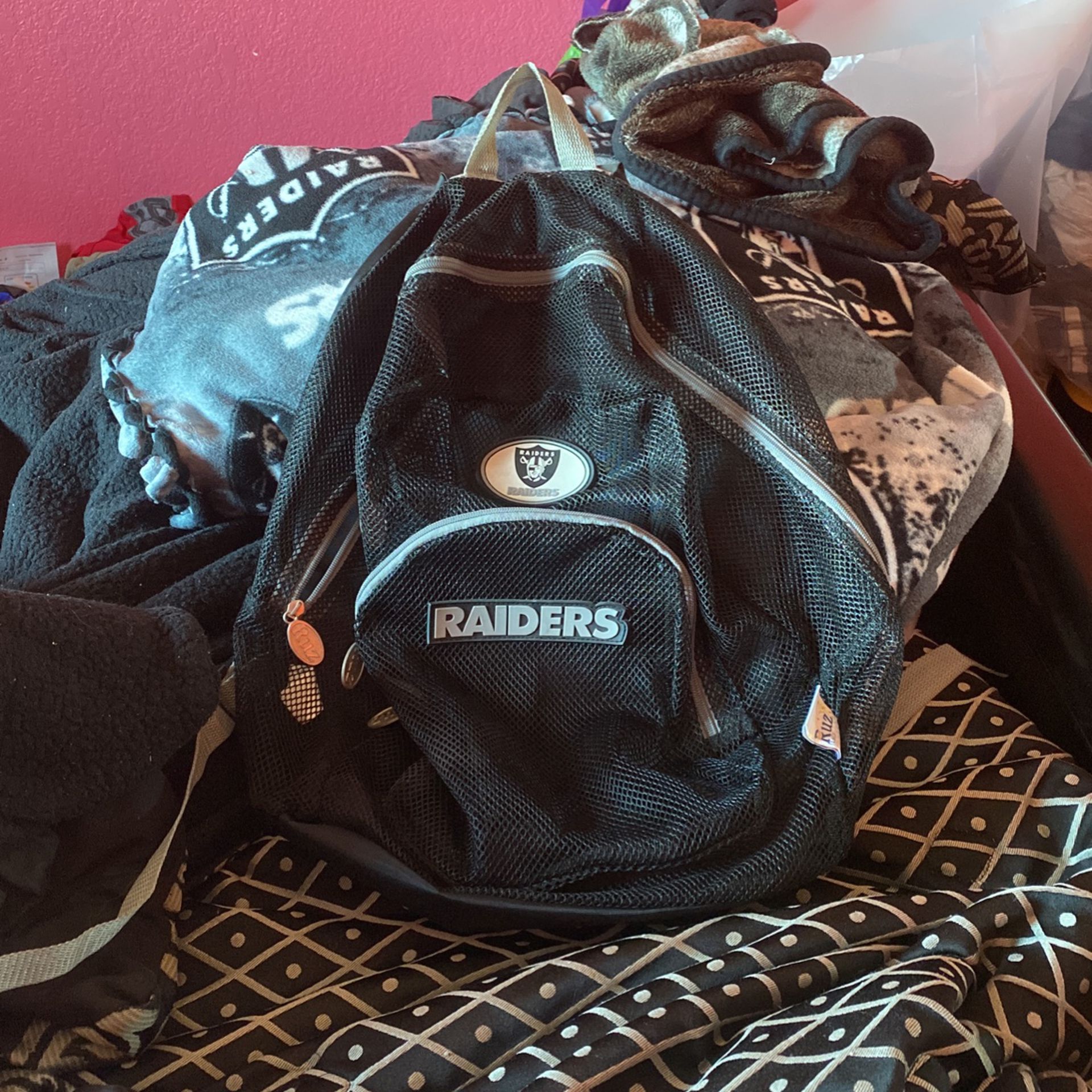 Raiders Mesh Semi-Transparent Backpack 