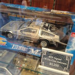 Back To The Future 1:18 Signed Model Car