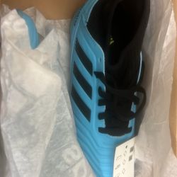 adidas blue Predator 19.3 IN J Boys' Soccer Shoes Blue US Size 1.5