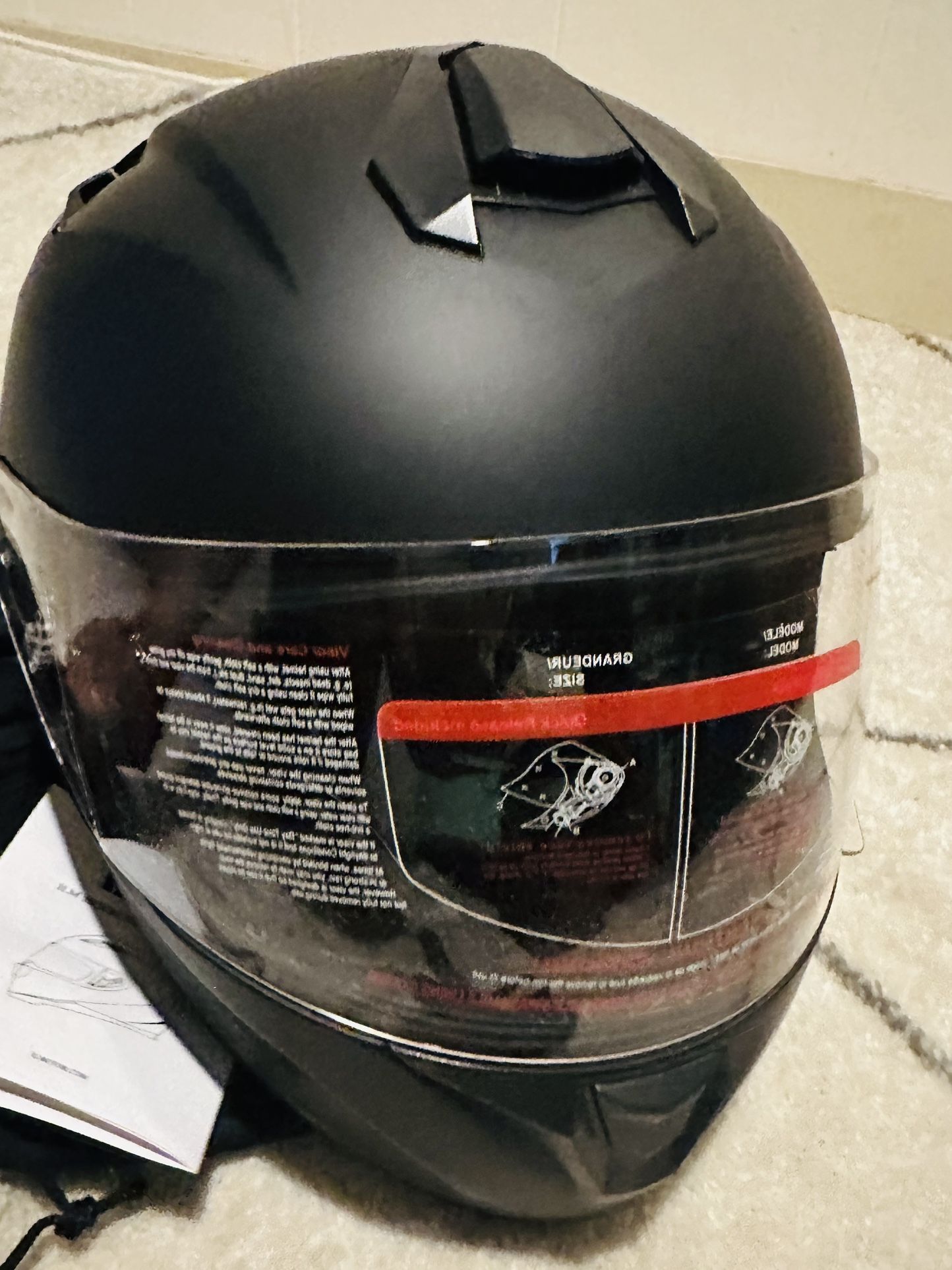 ILM Full Face MOTORCYCLE STREET BIKE HELMET MODEL ST-06