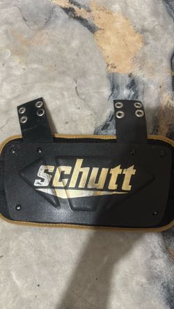 Schutt Football Back Plate Black & Gold
