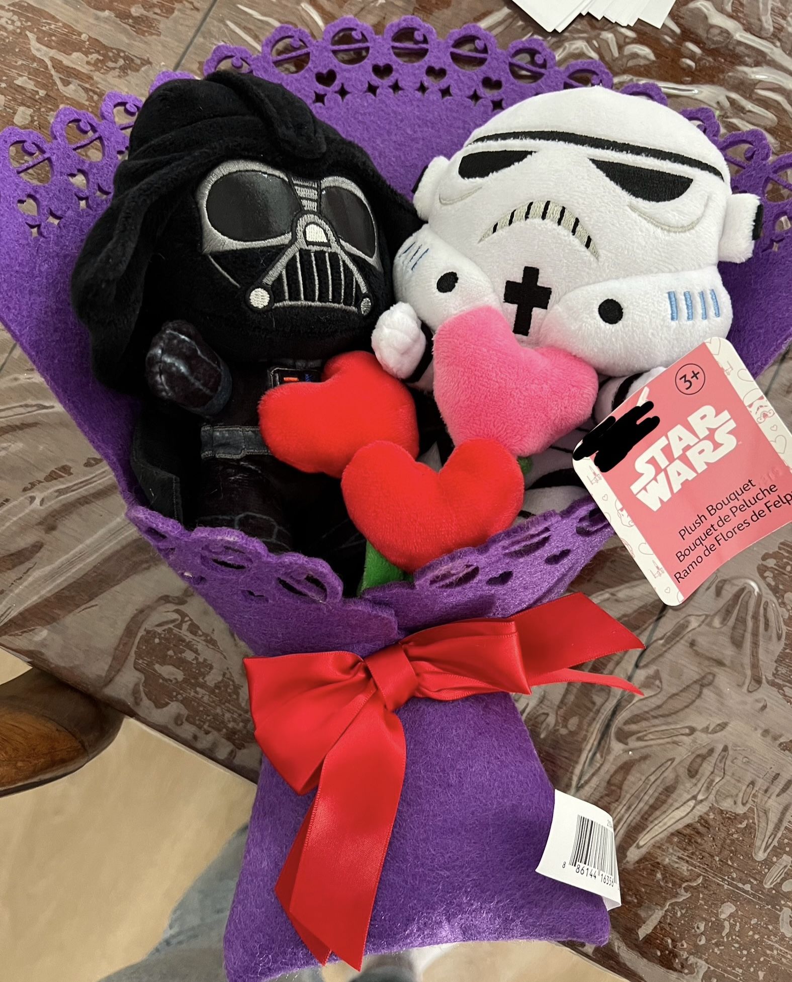 Star Wars Storm Trooper & Darth Vader Plush Bouquet