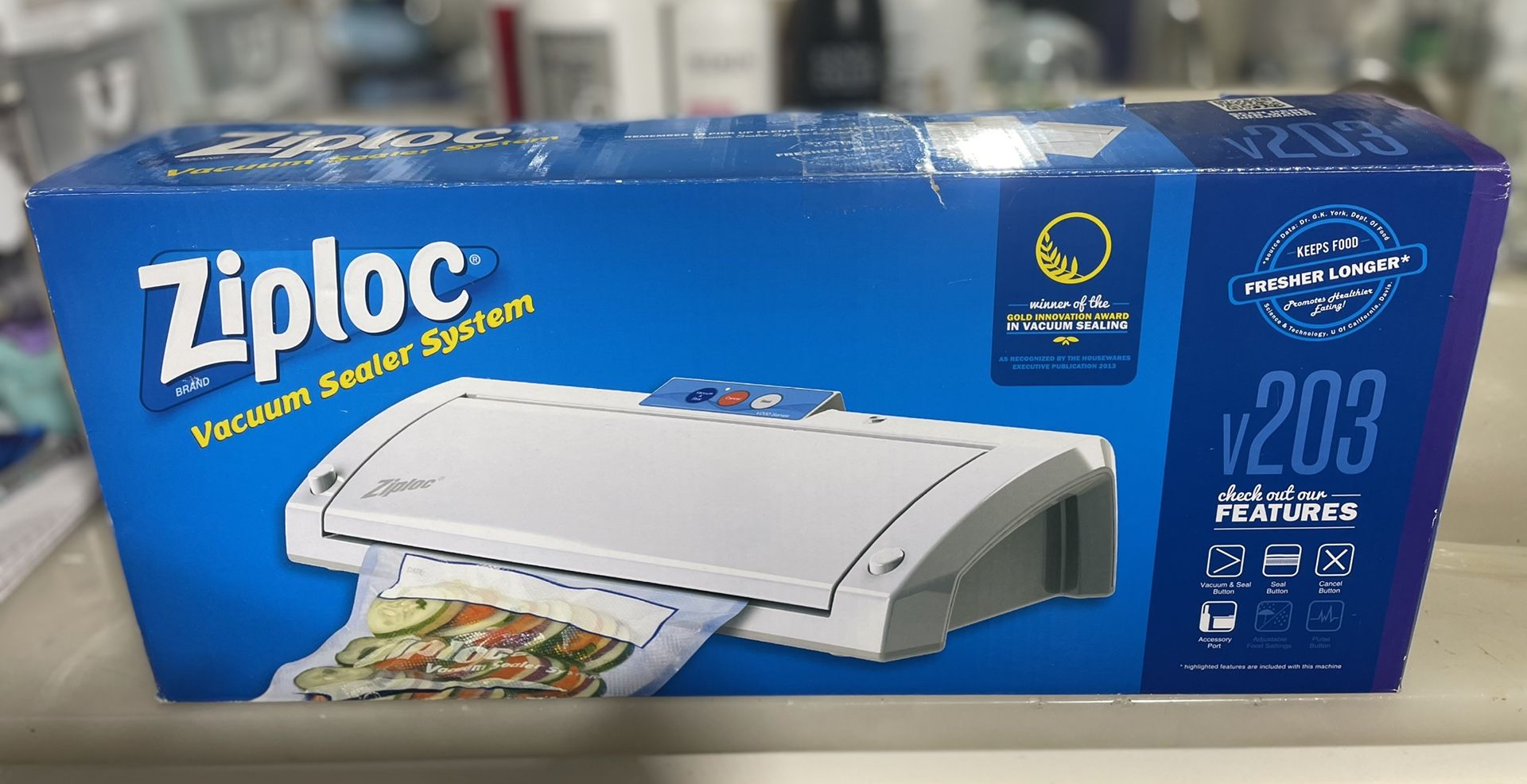 NEW! Ziploc Vacuum Sealer System V203