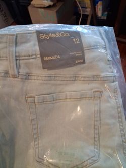 Style&Co Bermuda Denim Shorts Size 12