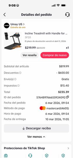 Caminadora de ejercicio