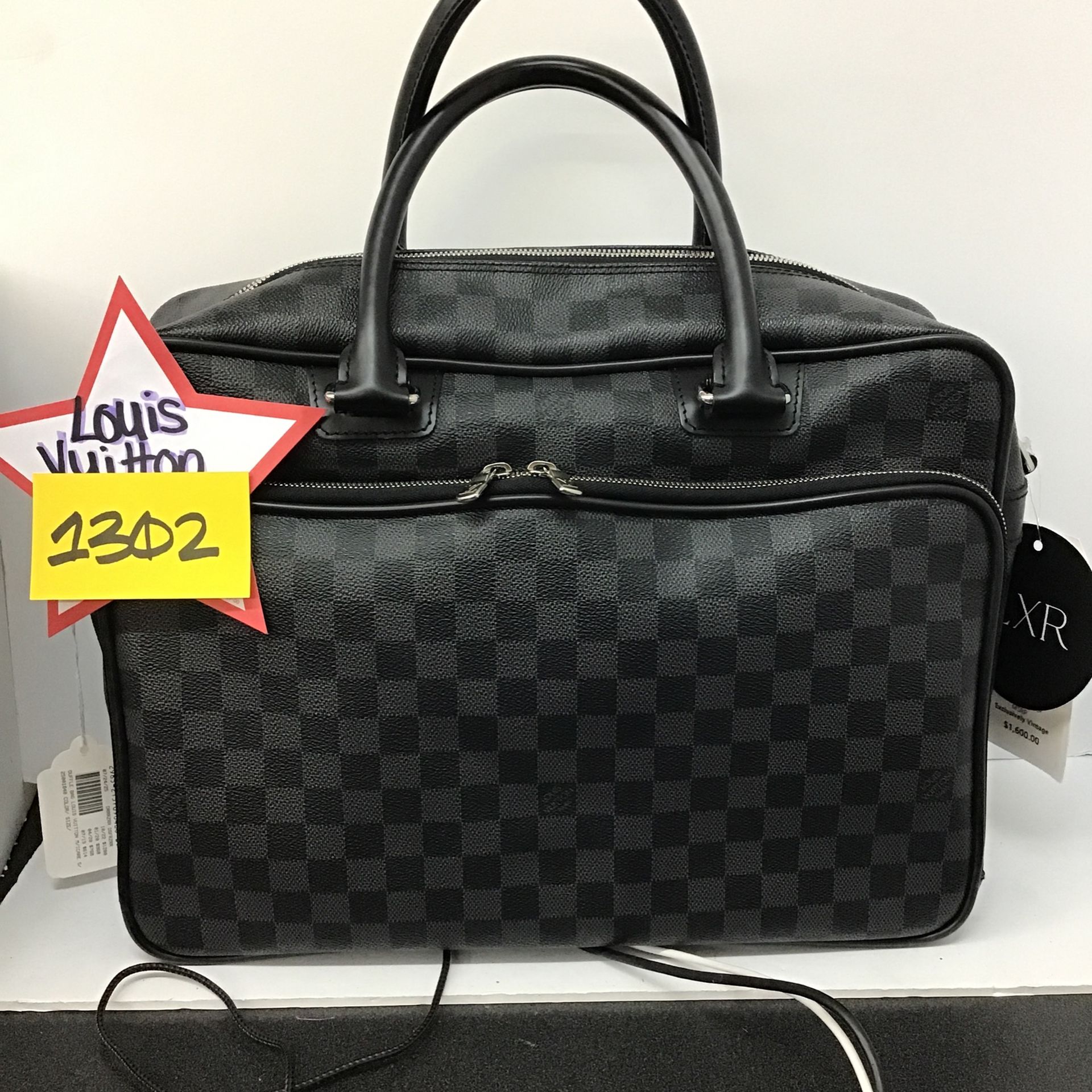 Louis Vuitton Black/grey Carry On Laptop Bag 