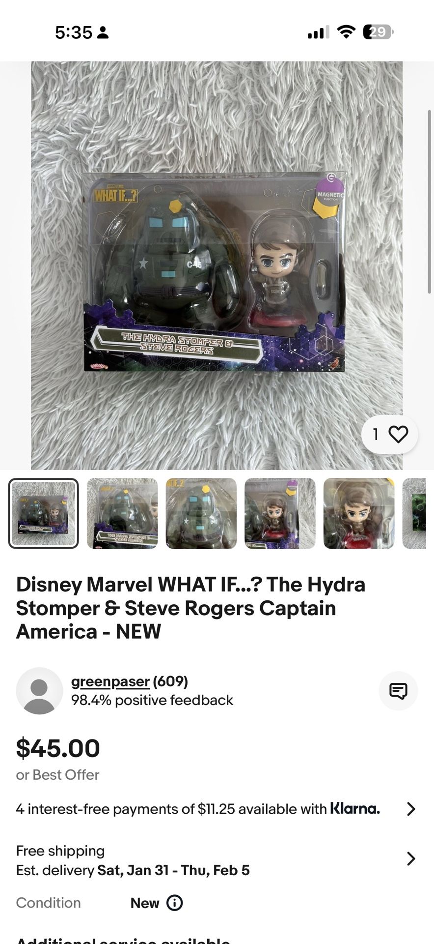 Disney Marvel WHAT IF...? The Hydra Stomper & Steve Rogers Captain America - NEW