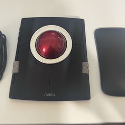 Nulea M512 Wireless Trackball Mouse, Ergonomic 55mm Trackball, 4 Level Adjustable DPI for Precise Co
