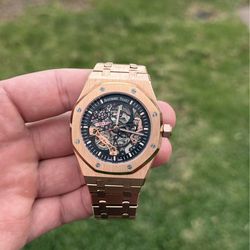 AP skeleton rose gold
