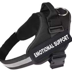 Emotional Support Dog Harness Black color Vest