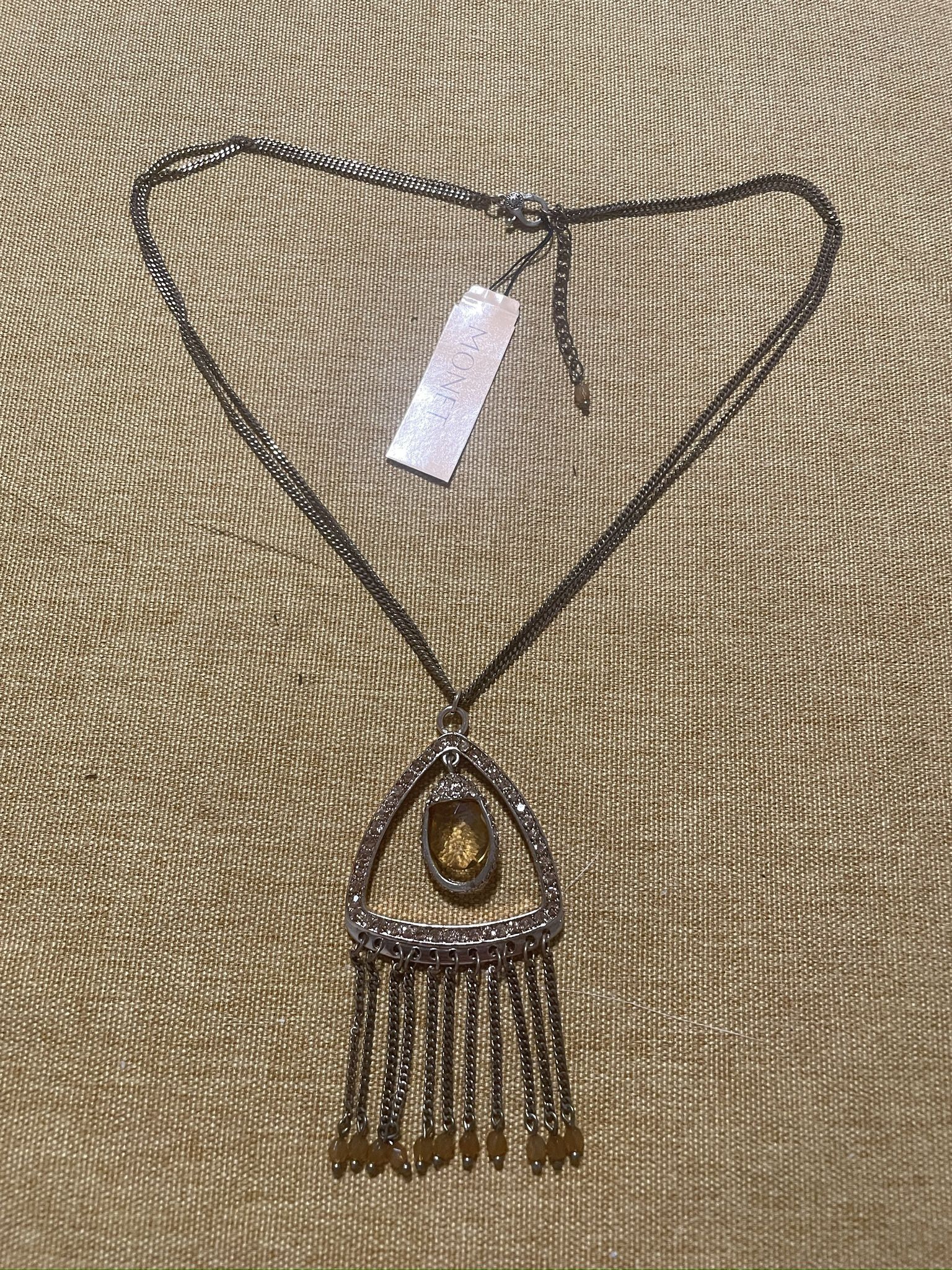 Brand New Monet Pendant Necklace 20 Inch Vintage Elegance