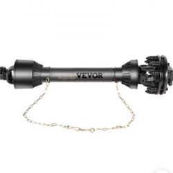PTO Shaft, 1-3/8” PTO Drive Shaft, 6 Spline Both Ends PTO Driveline Shaft, Series 6 Tractor PTO Shaft, 47”-67” Brush Hog PTO Shaft, Black PTO Shaft w/