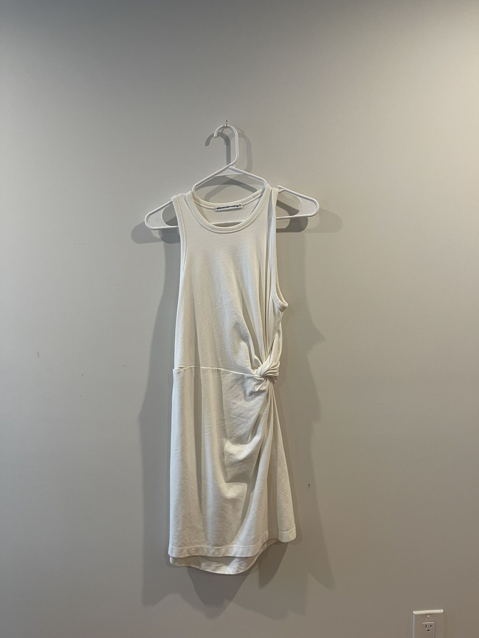 Alexander Wang.T Heavy Soft Jersey Fitted Tank Dress with Twist Detail -  titalatam.com