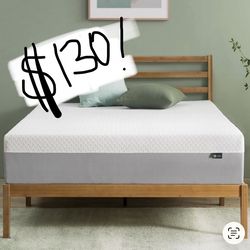 Zinus 10 Inch Green Tea Essential Memory Foam Mattress [New Version], Queen, Fiberglass Free, Medium Feel, Breathable Airflow Memory Foam, Certified S