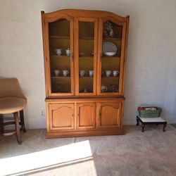 French Antique Drexel China Cabinet 