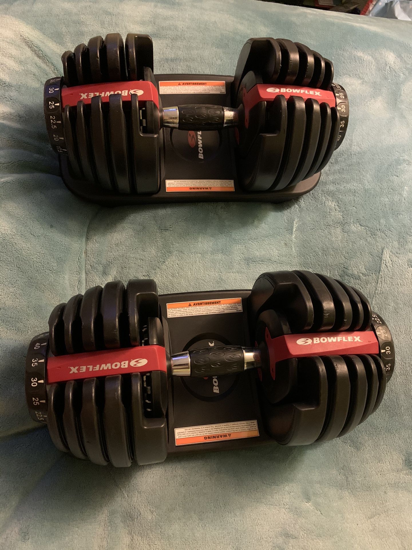 Bow flex adjustable weights 5-52.5