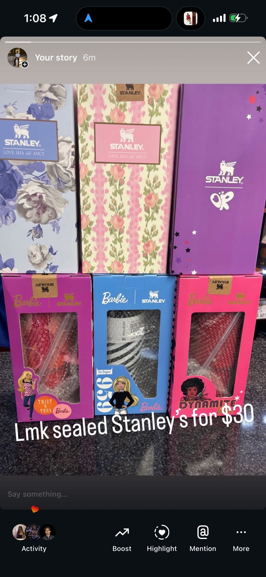 Barbie x Stanley 40 oz Tumbler – Sealed / New in Box – $25 Each