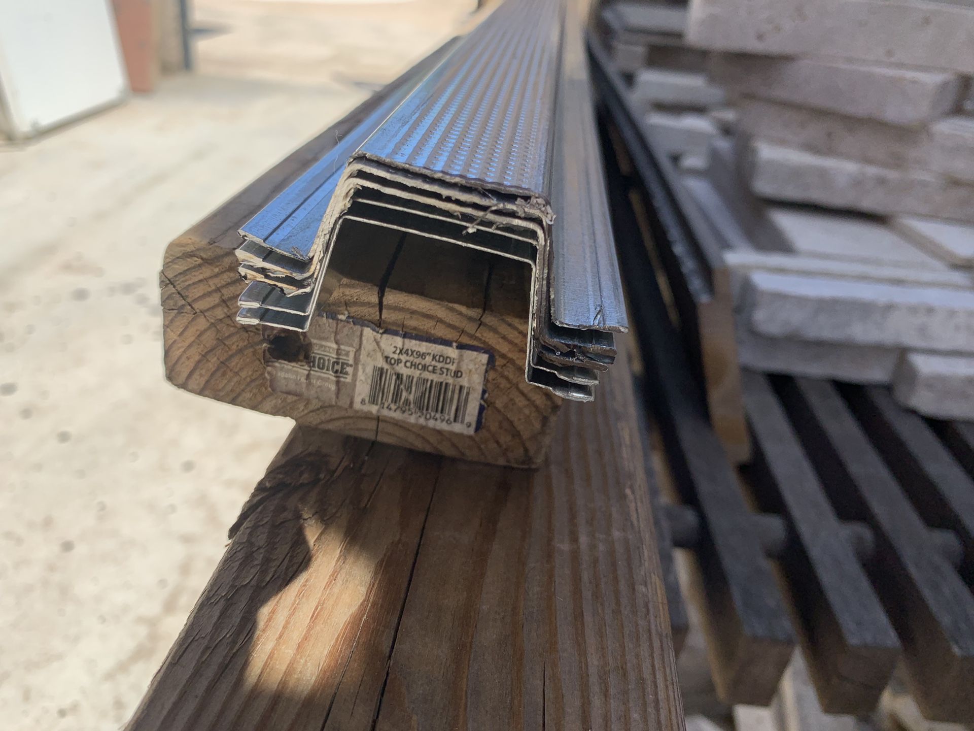 Hat channels. Galvanized steel studs from Lowe’s and l & w supply. 12