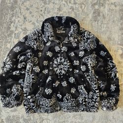 Supreme Men's Bandana Faux Fur Jacket Size US XL