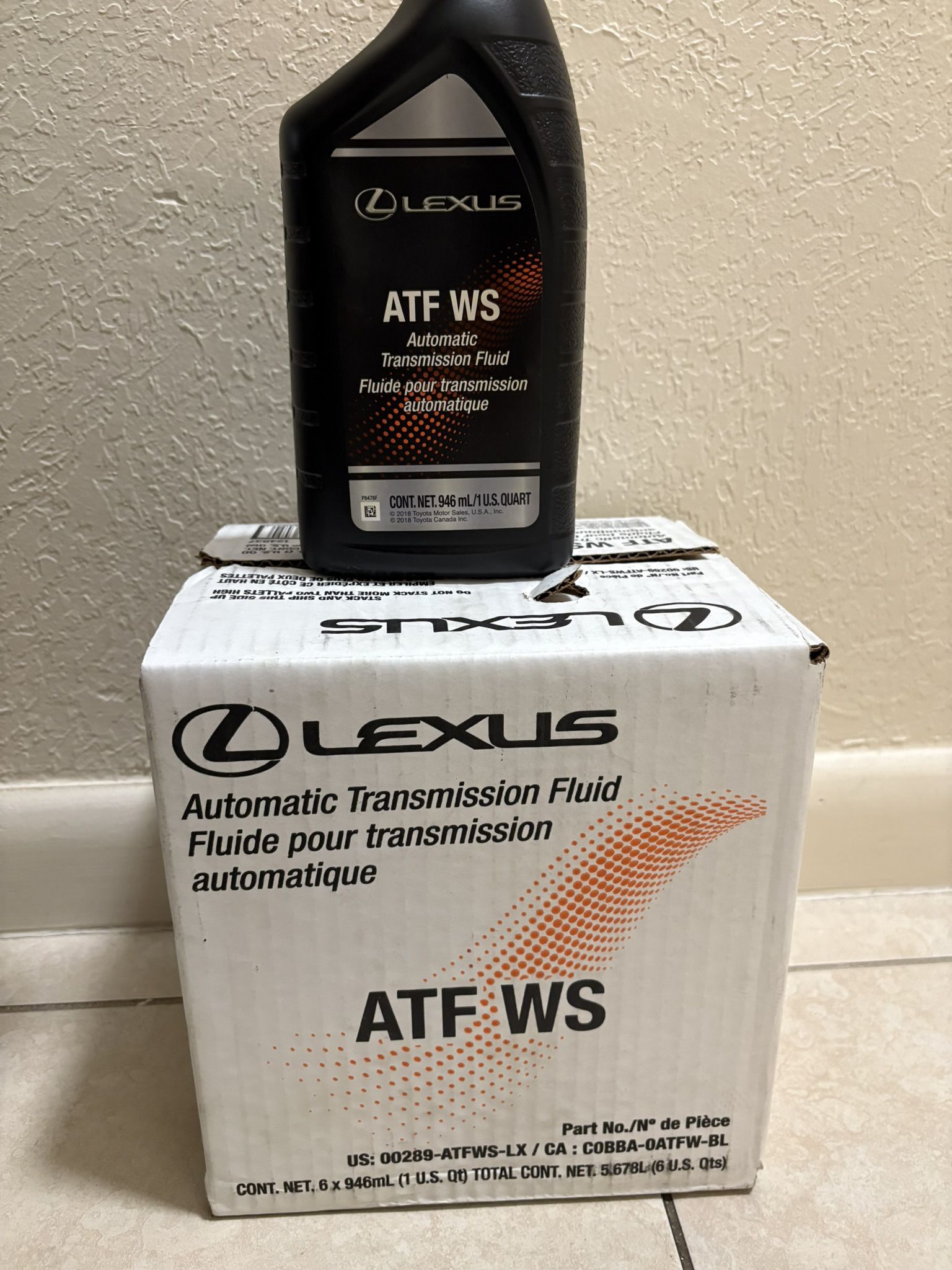 Lexus ATF WS Transmission Fluid