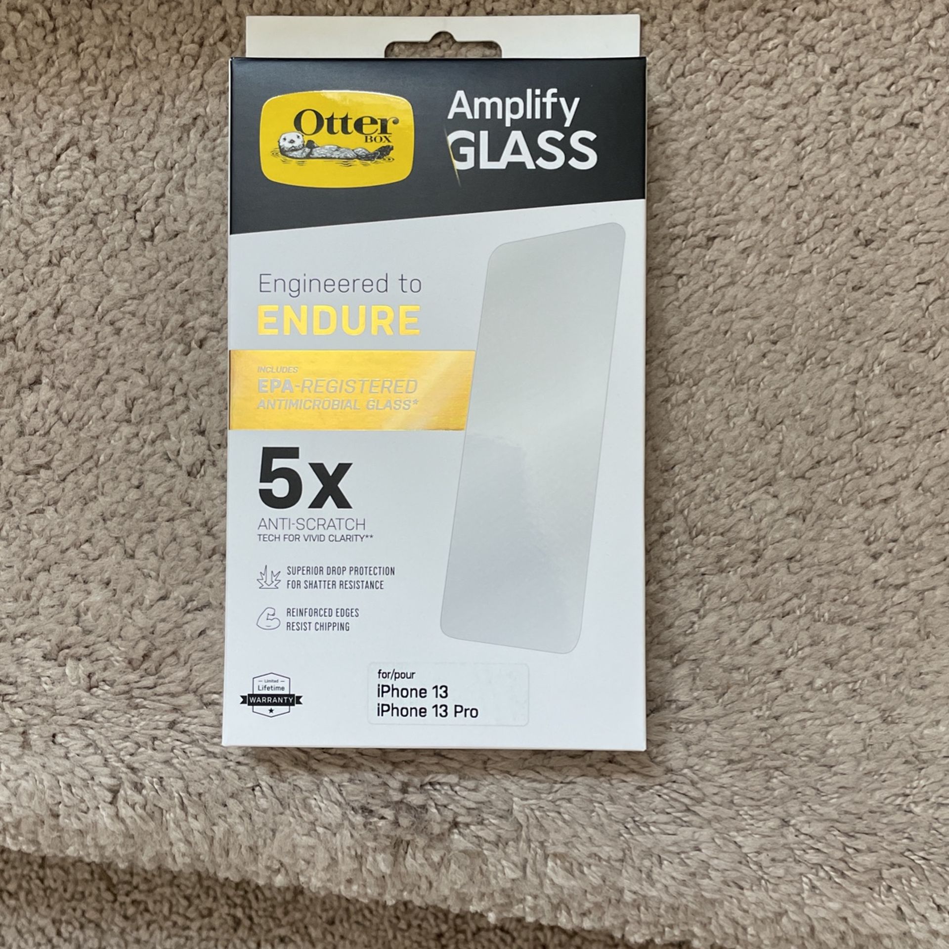 OtterBox Amplify Glass Screen Protector For iPhone 13 And 13 Pro
