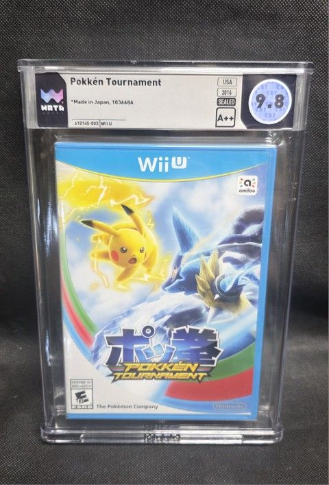 Pokken Tournament CGC 9.8 A++ Perfect Nintendo Wii U Sealed New Graded 2016