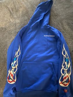 Crome heart Hoodie  blue