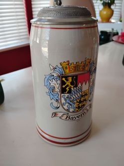 German Lidded Beer Stein