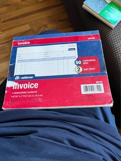Sales , statement, invoice  pads