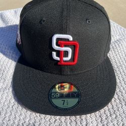 San Diego Padres New Era Fitted Hat Size 7 1/2