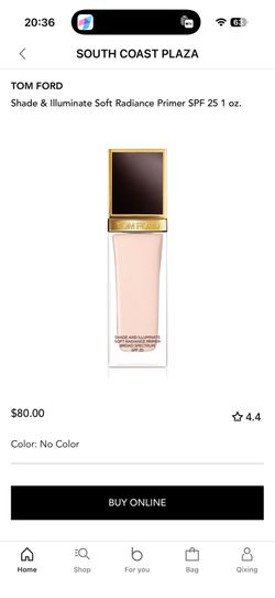 Tomford Shade & Illuminate Soft Radiance Primer SPF 25 1 oz.