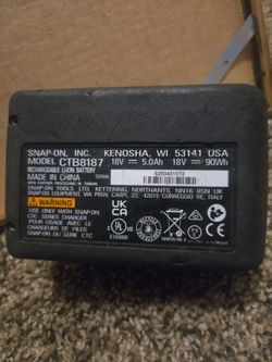 SNAP-ON 18V 5.0Ah LI-ION BATTERY