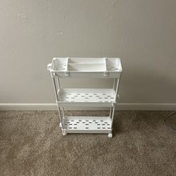 SPACELEAD Slim Storage Cart 3 Tier,Bathroom Organizer Rolling Utility, 