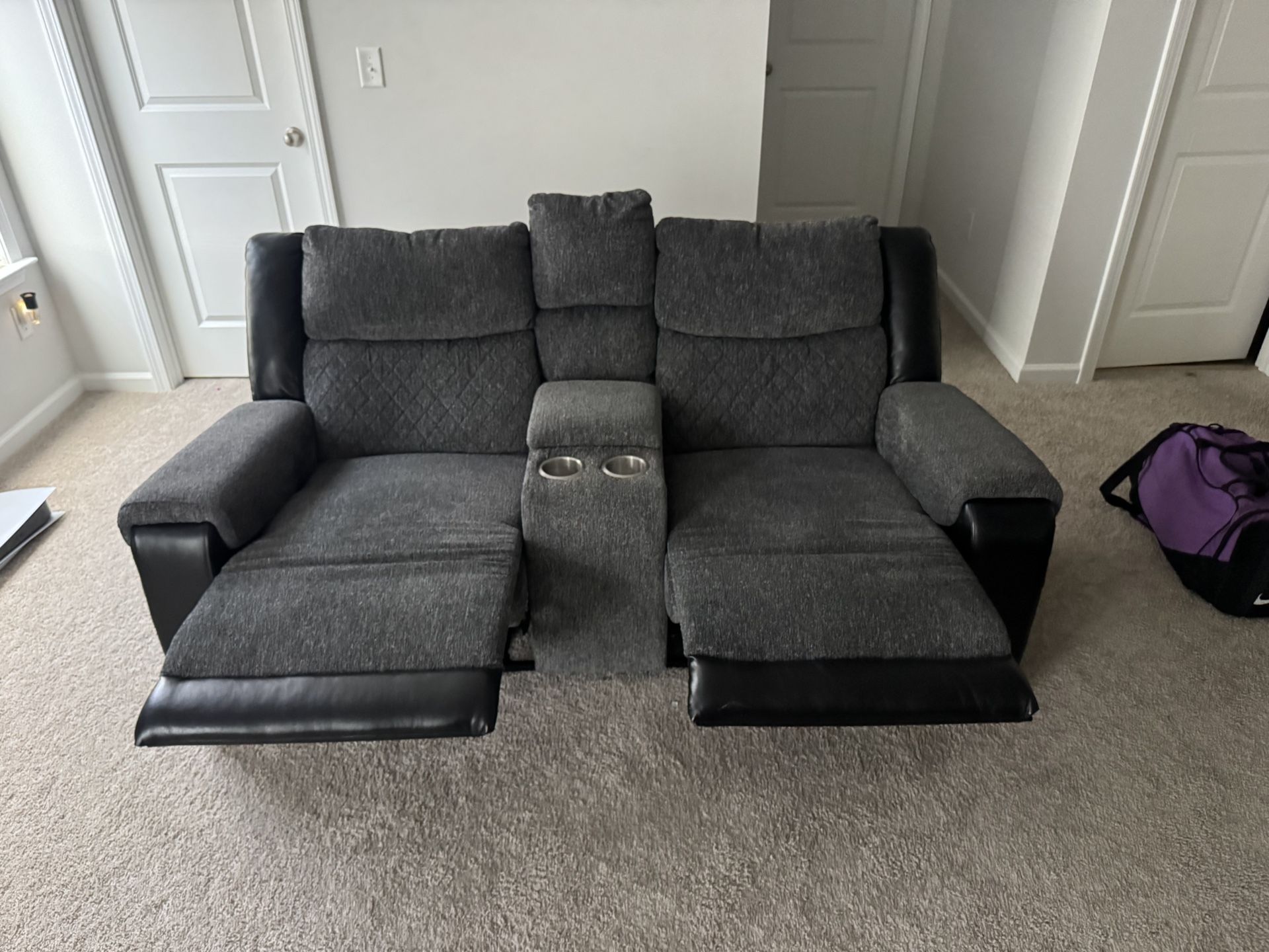 Reclining Sofa & Loveseat w/ Console