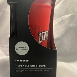 Starbucks UNLV Reusable Cold Cups, New 