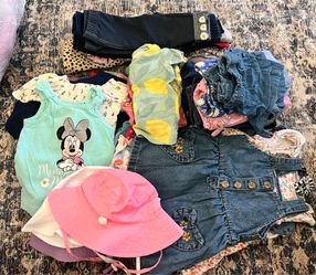 Lot of 18 mo baby girls COOL clothes 60+ items