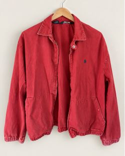 Vintage Polo Ralph Lauren Red Harrington Jacket S