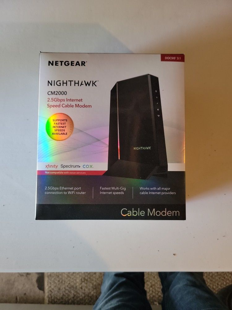 Netgear Nighthawk CM2000 2.5 Gbps Internet Modem