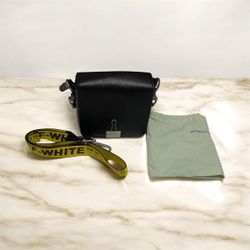 Off White Binder Leather Shoulder Bag Like New $500