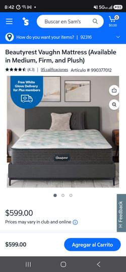 Beautyrest Vaughn Mattress (Available in Medium, Firm, and Plush