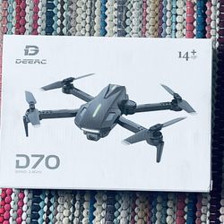 Brand New  DEERC Drone with Camera, D70 Drones with Camera for Adults 1080P HD