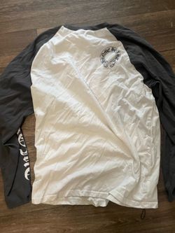 White grey chrome heart long sleeve